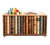 Classroom Table Skirt 180 x 75 cm Colorful Bookshelf Tablecloth Curtains