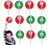 Classroom Voting Pandes - 10 pc Double Sided Yes No Paddles | Comprehensible Voting Pandre | Classroom Supplies for Teacher Student Interaction