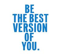 Classroom Wall Decal Company Culture Inspirational Office Quote Be The Best Version of You Art Decor Gym Vinyl Wall Sticker Extra Large - 107x84cm