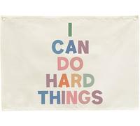 Classroom Wall Decor-Inspirational Classroom Quotes-Nursery Decoration Rectangle Banner Flag Wall Decor-You Can Do Hard Things-Positive Motivational Growth Mindset Quotes for Homeschool-28.5"L×20"W