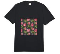 Classy and Stylish Cannabis Pattern - Roses & Weed Leaf Comfort Colors Adult Heavyweight T-Shirt