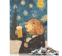 Classy Bober Beer Puzzles 500 Piece Puzzle Adult Jigsaw Puzzle Jigsaw Puzzles for Adults Educational Game Challenge Toy 500pcs (52x38cm)