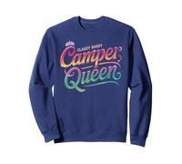 Classy CAMPER QUEEN Vintage Glamping Camping Crew Campground Sweatshirt