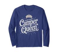Classy Camper Queen Vintage Glamping Sisters RV Road Trip Long Sleeve T-Shirt