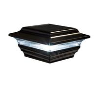 Classy Caps SL211B Aluminum Imperial Solar Post Cap, 4 x 4, Black