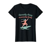 Classy Clumsy Girl Power Feminist Surfboard Design T-Shirt