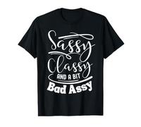 Classy Sassy and a bit Bad Assy Pink Women Motivational Value Graphic T-Shirt