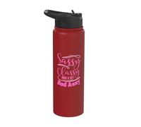 Classy Sassy and a bit Bad Assy Women Motivational Stainless Steel Insulated Water Bottle