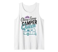Classy Sassy Camper Queen Camp My RV Vibes Trailer Camping Tank Top
