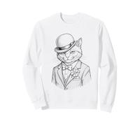 Classy St. Patrick’s Day Cat in Suite Shenanigans Sweatshirt