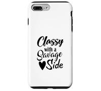 Classy With A Savage Side Funny Saying Case for iPhone 7 Plus/8 Plus