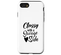 Classy With A Savage Side Funny Saying Case for iPhone SE (2020) / 7/8