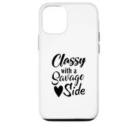 Classy With A Savage Side Funny Saying Mothers Day Case for iPhone 12/12 Pro