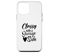 Classy With A Savage Side Funny Saying Mothers Day Case for iPhone 12 mini