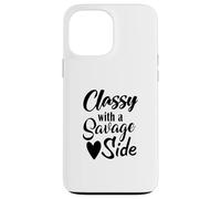 Classy With A Savage Side Funny Saying Mothers Day Case for iPhone 13 Pro Max