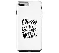 Classy With A Savage Side Funny Saying Mothers Day Case for iPhone 7 Plus/8 Plus