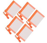 Classycoo 5 Pack Mini Mesh Bags, 3" x 4.3" Nylon Small Pouch Key Holder, Coin Purse, Card Holder, Portable Travel Makeup Cosmetic Zipper Bags for Lipstick, Earphone (O)