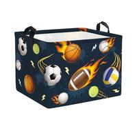 Clastyle 36L Kids Laundry Basket Ball Clothes Toys Storage Box