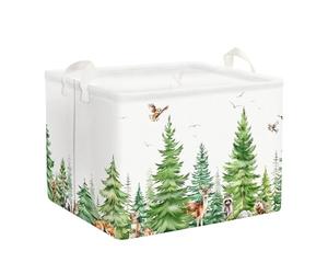 Clastyle 36L Kids Laundry Basket Cedar Clothes Toys Storage Box