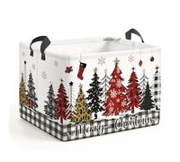 Clastyle 36L Kids Laundry Basket Christmas Clothes Toys Storage Box | Large Storage Basket for Toys Clothes Books, 25kg Load Capacity, Freestanding, Waterproof, Collapsible