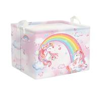 Clastyle 36L Kids Laundry Basket Unicorn Clothes Toys Storage Box