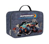 Clastyle 3D Insulated Kids Lunch Bag Large Thermal Cooler Bag for Boy Picnic School Lunch Box Tote,Monster Truck