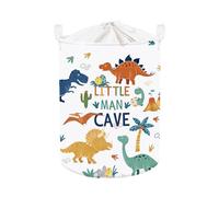Clastyle Boho Dinosaur Laundry Hamper Palm Tree Book Storage Basket for Bathroom Parent Storage Box to Organize Toy Clothes,Cartoon Dinosaur,36x45 cm