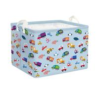 Clastyle Car Baby Laundry Hamper Collapsible Clothes Kids Storage Basket Waterproof Boys Toy Box for Nursery Room, Cartoon, 40 * 30 * 30 cm