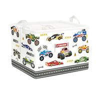 Clastyle Car Baby Laundry Hamper Collapsible Clothes Kids Storage Basket Waterproof Boys Toy Box for Nursery Room,Monster Truck,40 * 30 * 30 cm