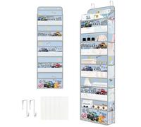 Clastyle Car Over the Door Organizer Nursery Hanging Storage Organizer for Boys Clothes Diaper Toy Closet Door Hanging Shelf Storage for Bedroom Bathroom Pantry, Off-Road Vehicle, 5-Tier