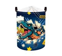 Clastyle Dinosaur Baby Laundry Hamper Collapsible Clothes Kids Storage Basket Star Boys Toy Box for Nursery Room, Roaring, 36 * 45 cm