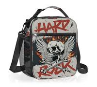 Clastyle Street Graffiti Insulated Kids Lunch Bag Large Thermal Cooler Bag for Boy Picnic School Lunch Box Tote, Skeleton Wing