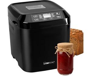Clatronic® Bread Maker - Bake Fresh Bread at Home | Automatic Preparation & Warming Function | Baking Machine with Timer | Easy Operation via Display | 12 Baking Programmes | BBA 3774