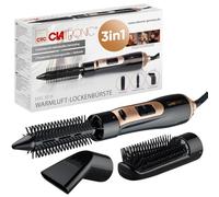 Clatronic® HAS 3818 Hot Air Brush 3 Attachments | For All Hair Lengths | Hair Dryer Brush with Cold Level for Style-Fix | 2 Levels | Round Brush Hair Styler | 360° Cable | Hot Air Brush for Short Hair