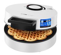 Clatronic waffle iron heart shape | with non-stick coating | stepless regulator for desired browning level | waffles | heart-shaped waffle iron 1200 W | WA 3832 white