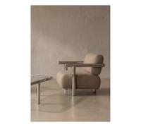 Claude 70 velvet armchair Brown one size