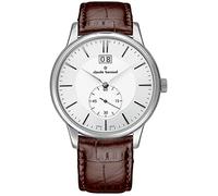 claude bernard 64005 3 AIN Brown Leather Strap Wrist Watch, Brown, Strap