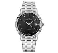claude bernard Men's 53007 3M NIN Classic Gents Stainless Steel Watch with Black Dial
