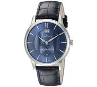 claude bernard Men's 64005 3 BUIN Classic Big Date, Small Second Analog Display Swiss Quartz Black Watch