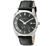 claude bernard Men's 65001 37J AID2 Classic Small Second Analog Display Swiss Quartz Black Watch