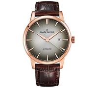 Claude Bernard Men's Watch Analogue Automatic 80091 37R, Dial colour: grey; dial: markings, Strap.