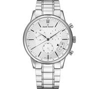 Claude Bernard Men's Watch Analogue Quartz 01002 3M2, Dial colour: silver, Bracelet