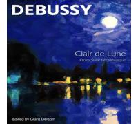Claude Debussy Clair de Lune (Modern Edition) Paperback Book Claude Debussy Multicolor