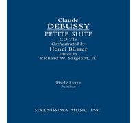 Claude Debussy Petite Suite, CD 71b: Study score Paperback Book Claude Debussy Multicolor