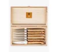 Claude Dozorme Claude Dozorme Box 6 Steak Knives Olive Wood