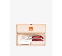 Claude Dozorme Claude Dozorme Service A Fromage Set Of Two Resin and Stainless-Steel Cheese Knives Bordeaux