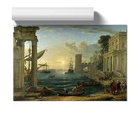 Claude Lorrain The Embarkation of the Queen of Sheba Unframed Print for Living Room Bedroom Home Office Décor, Wall Art Picture, A1 (59.4 x 84.1 cm)