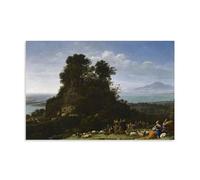 Claude Lorrain Works《The Sermon on The Mount》Printing Posters Hanging Canvas Wall Art Pictures Artistic Print Decor for Home & Room 16x24inch(40x60cm)
