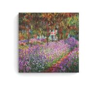 Claude Mone Painter Works《Irises in Monet's Garden1》Poster Artworks Picture Print Wall Art Painting Canvas Gift Decor Homes Decorative 16x16inch(40x40cm)