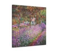 Claude Mone Painter Works《Irises in Monet's Garden1》Poster Wall Art Gifts Bedroom Prints Home Decor Hanging Picture Canvas Paintings 16x16inch(40x40cm)